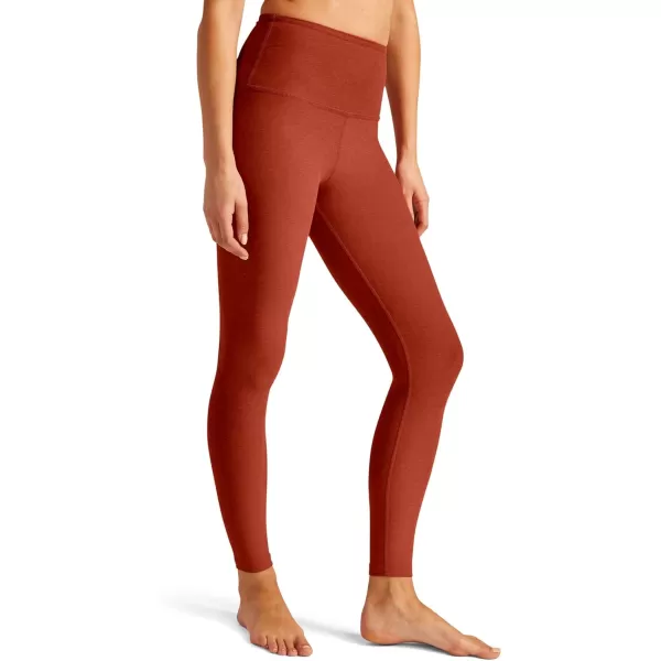 Beyond Yoga Womens High Waisted Midi LeggingsRed Sand Heather