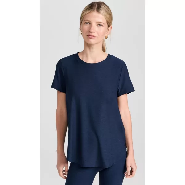 Beyond Yoga Womens On The Down Low TeeNocturnal Navy