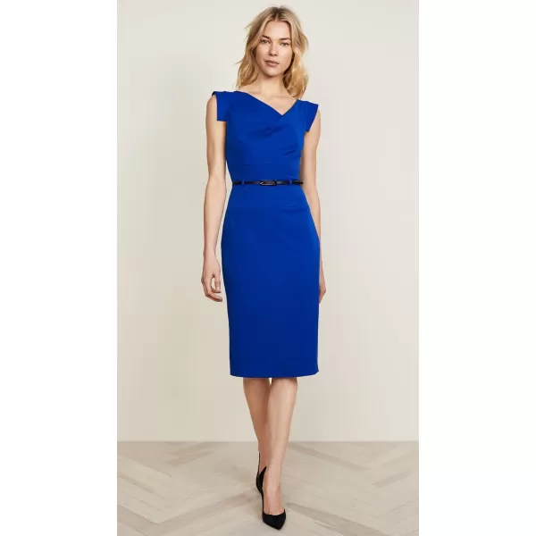 Black Halo Womens Jackie O Belted DressCobalt