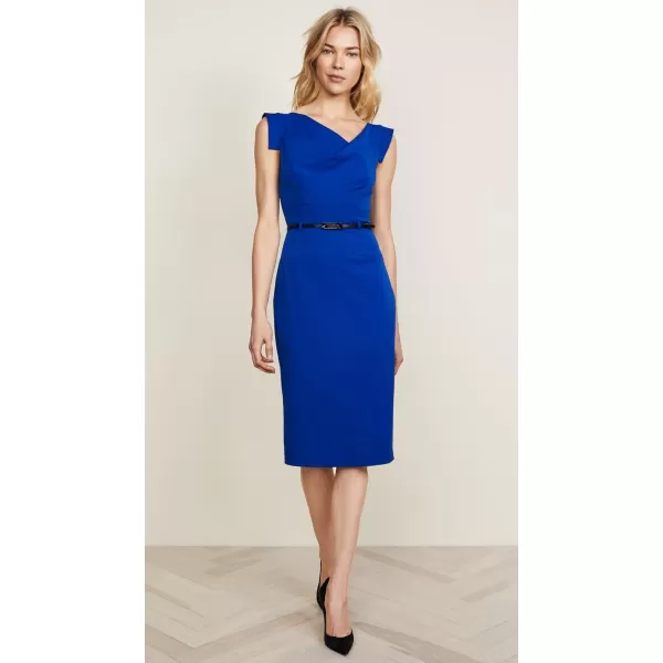 Black Halo Womens Jackie O Belted DressCobalt