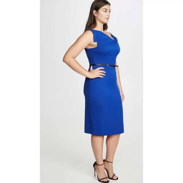 Black Halo Womens Jackie O Belted DressCobalt