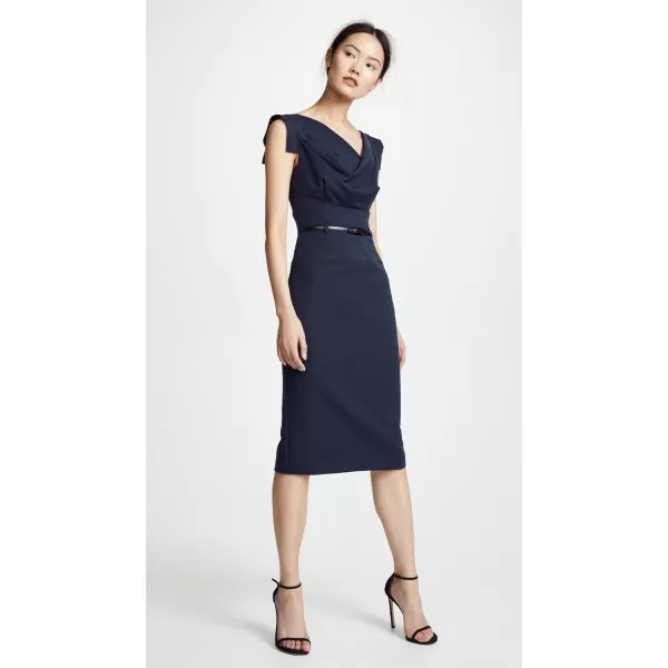 Black Halo Womens Jackie O Belted DressEclipse