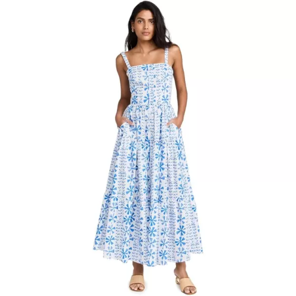 Borgo de Nor Womens Jimena DressFloral Vine Blue