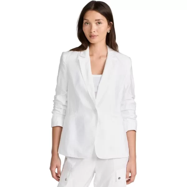 Cinq  Sept Womens Tumbled Woven Khloe BlazerWhite