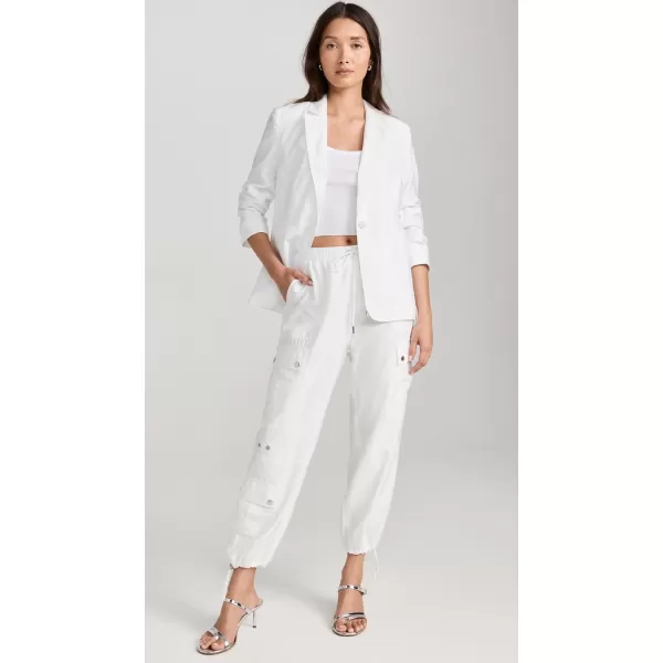 Cinq  Sept Womens Tumbled Woven Khloe BlazerWhite