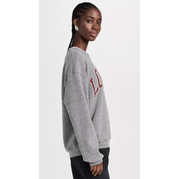 DAYDREAMER Womens London BF Crew SweatshirtHeather Grey