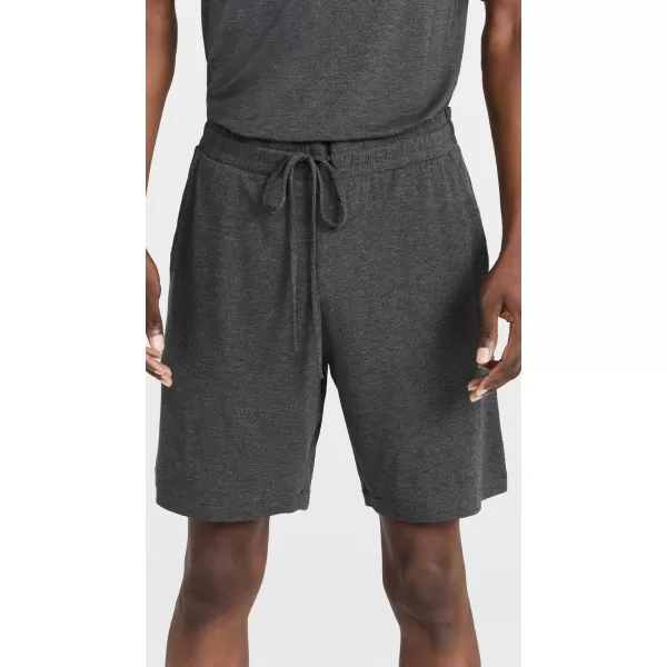 Eberjey Mens Henry Short PJ SetCharcoal Heather