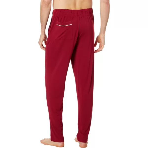 Eberjey Mens William Modal Long PJsSangriaIvory