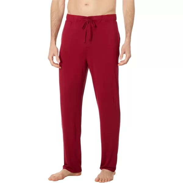 Eberjey Mens William Modal Long PJsSangriaIvory