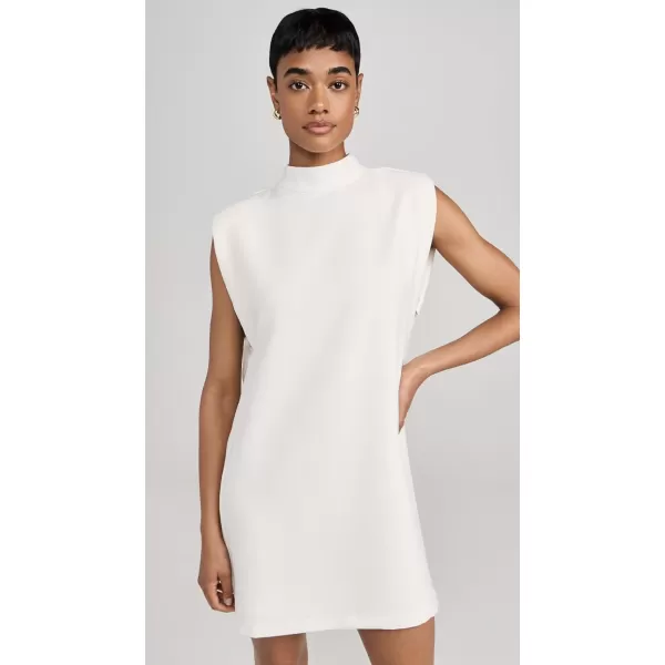 English Factory Mock Neck Sleeveless Shift DressOffwhite