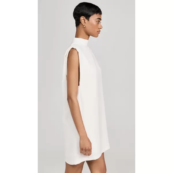 English Factory Mock Neck Sleeveless Shift DressOffwhite