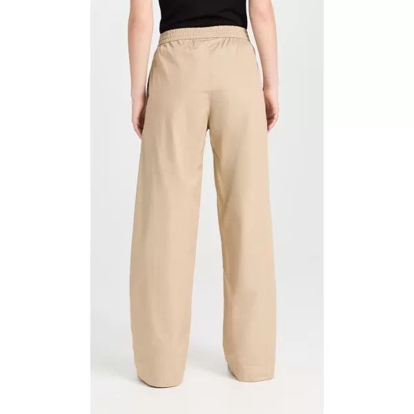 Enza Costa Womens Poplin Resort PantsTan