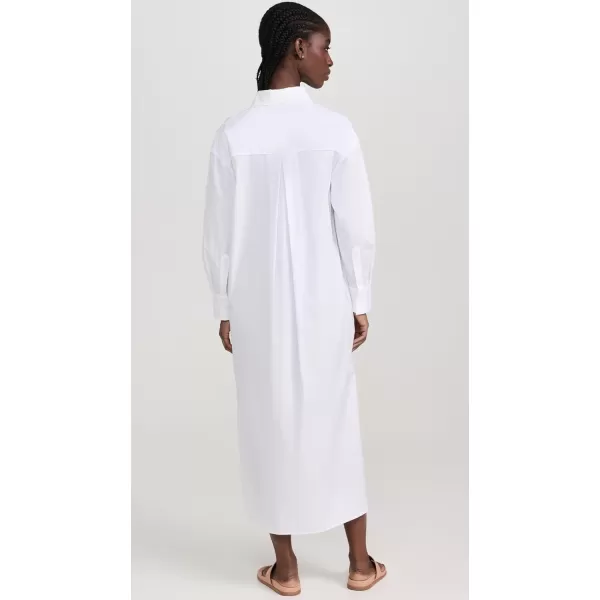 Enza Costa Womens Poplin ShirtdressWhite