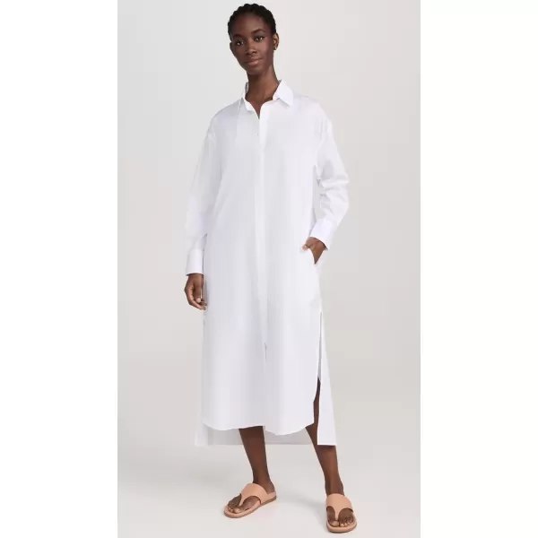 Enza Costa Womens Poplin ShirtdressWhite