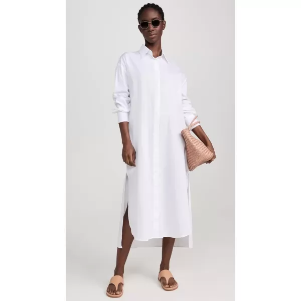 Enza Costa Womens Poplin ShirtdressWhite