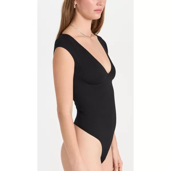 FP Movement Womens Meg Seamless Thong BodysuitBlack