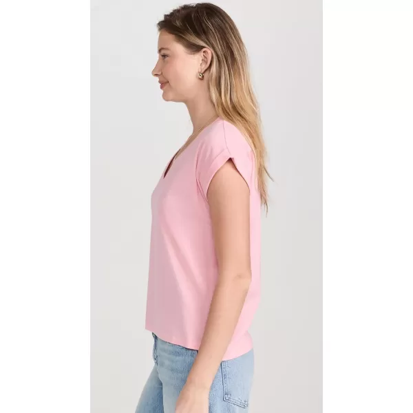 FRAME Womens Easy V Neck TeeDusty Pink