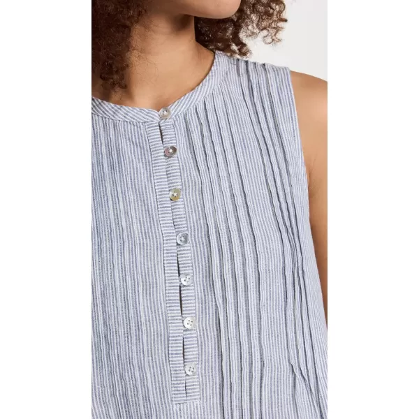 Faherty Womens Isha DressBlue Mini Stripe