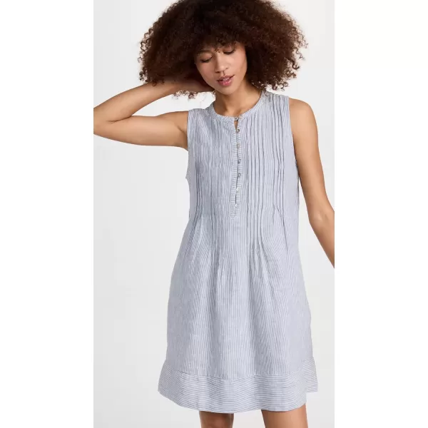 Faherty Womens Isha DressBlue Mini Stripe