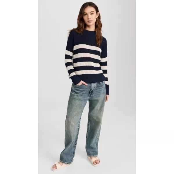 Faherty Womens Miramar Striped SweaterKadena Navy Stripe