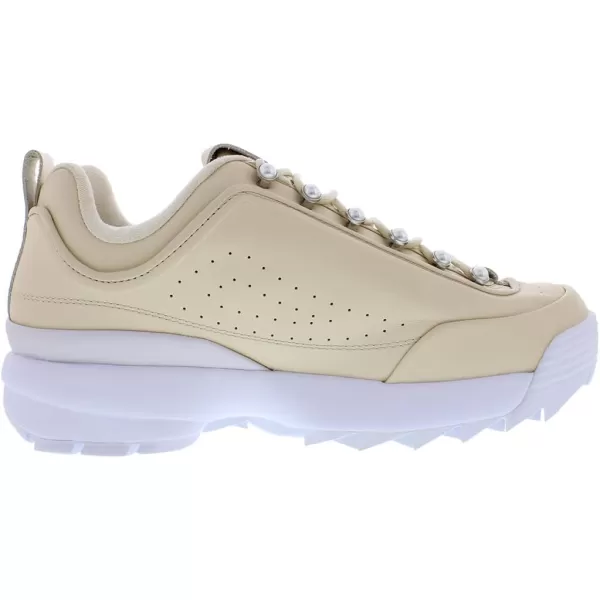 Fila Unisex Retro Spike Italian Sport ShoeBeigeWhite