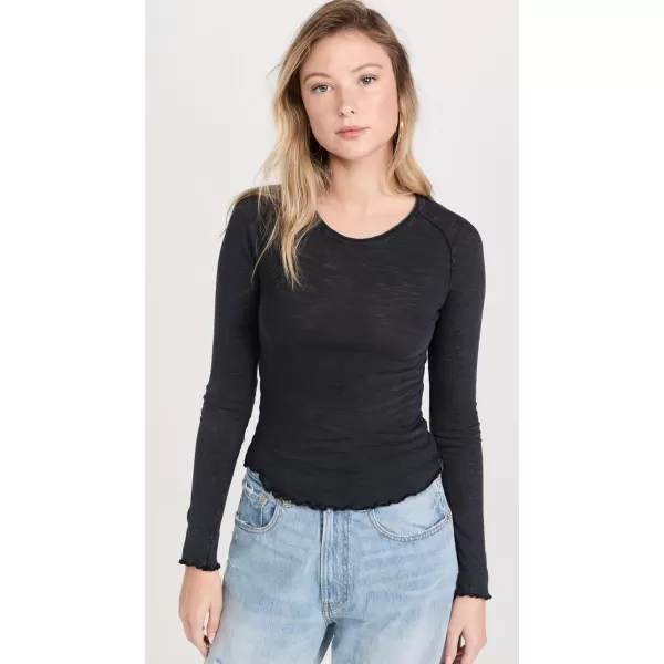 Free People Womens Be My Baby Long SleeveBlack