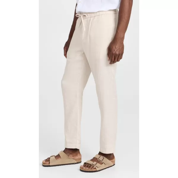 Frescobol Carioca Mens Oscar Linen ChinosSand