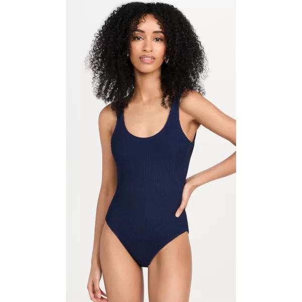 Good American Womens Always Modern Tank One Piece SwimsuitInkblue003