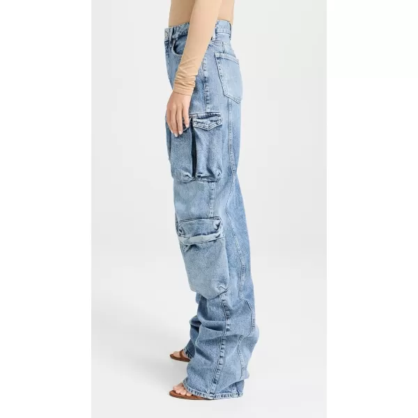 Good American Womens Denim Cargo JeansIndigo301