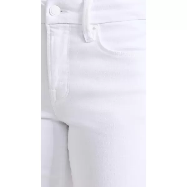 Good American Womens Good Petite Straight Raw Hem JeansWhite037