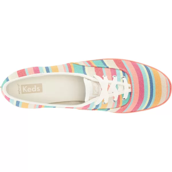 Keds Womens Champion Seasonal Canvas SneakerPinkMulti