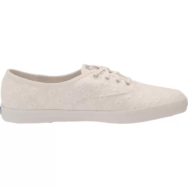 Keds Womens Champion Seasonal Canvas SneakerWhite Starburst Eyelet