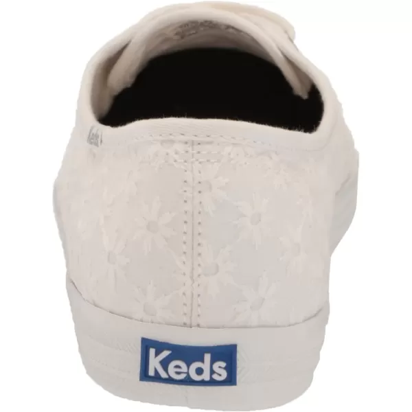 Keds Womens Champion Seasonal Canvas SneakerWhite Starburst Eyelet