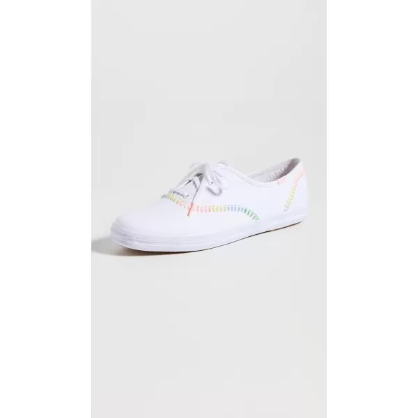 Keds Womens Champion Seasonal Canvas SneakerWhite Whipstitch Multi