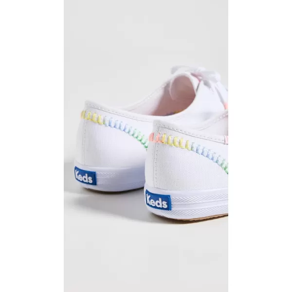 Keds Womens Champion Seasonal Canvas SneakerWhite Whipstitch Multi