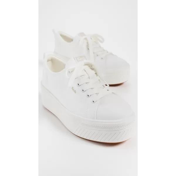 Keds Womens Skyler Lace Up SneakerWhite Canvas