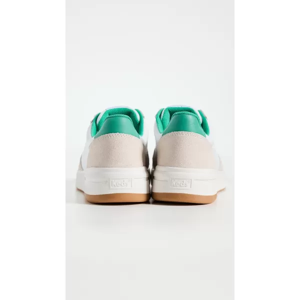 Keds Womens The Court SneakersWhiteGreen