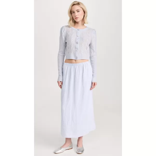 LOVESHACKFANCY Womens Birch CardiganBluebell