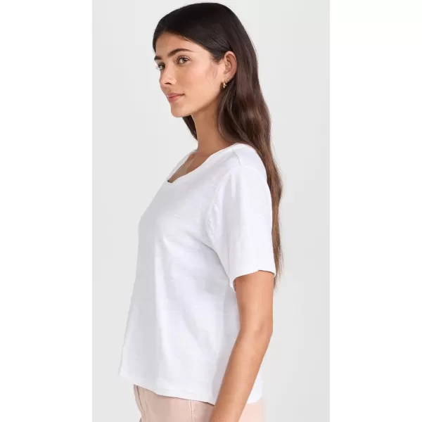 LOVESHACKFANCY Womens Calix TeeWhite