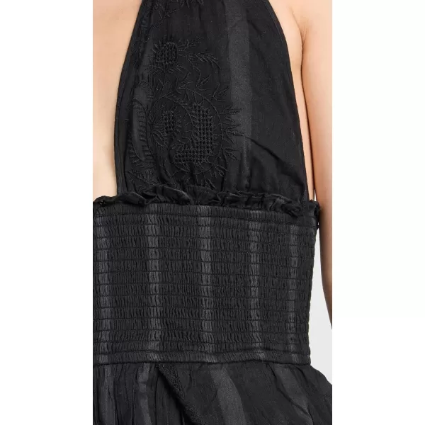 LOVESHACKFANCY Womens Deanna Halter DressBlack