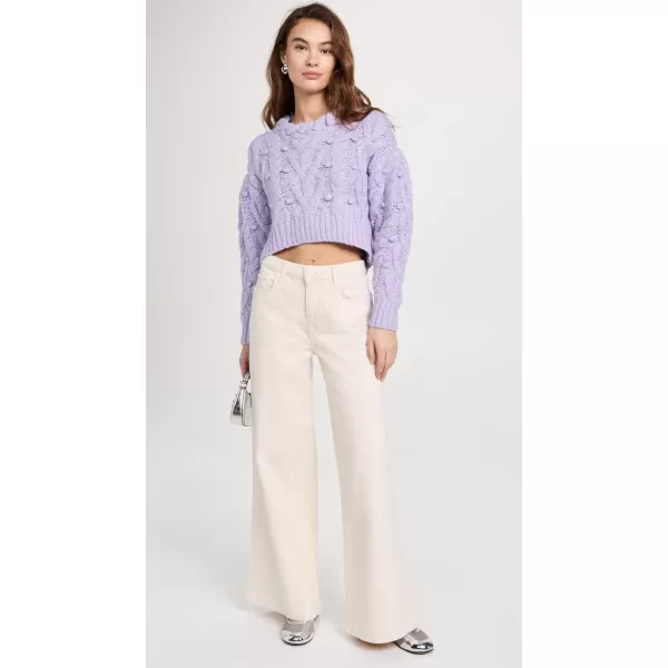 LOVESHACKFANCY Womens Galiona SweaterLilac Mist