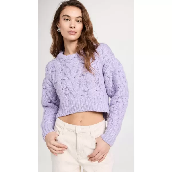 LOVESHACKFANCY Womens Galiona SweaterLilac Mist