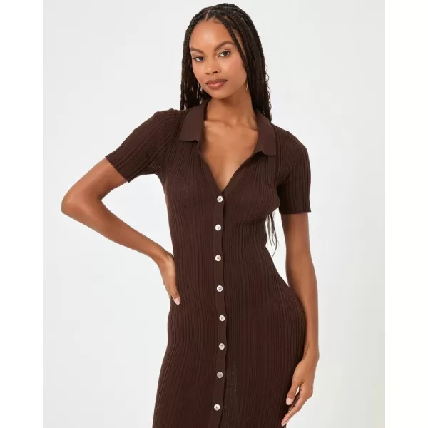 LSpace Womens Undertow DressEspresso Bean