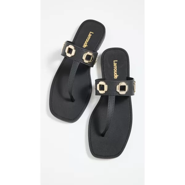 Larroude Womens Milan Jelly SandalsBlack