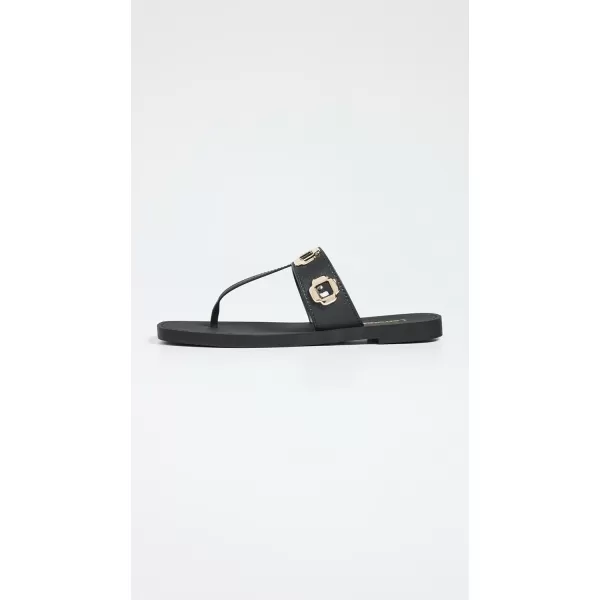 Larroude Womens Milan Jelly SandalsBlack