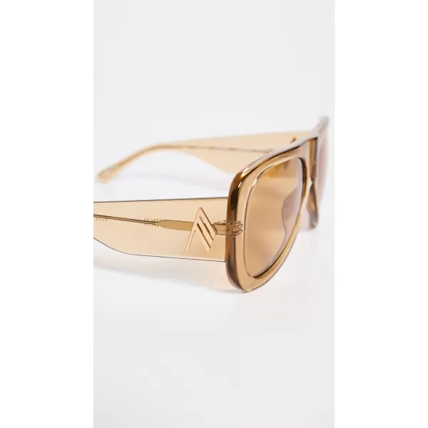 Linda Farrow Womens xAttico Edie SunglassesSandGoldSand