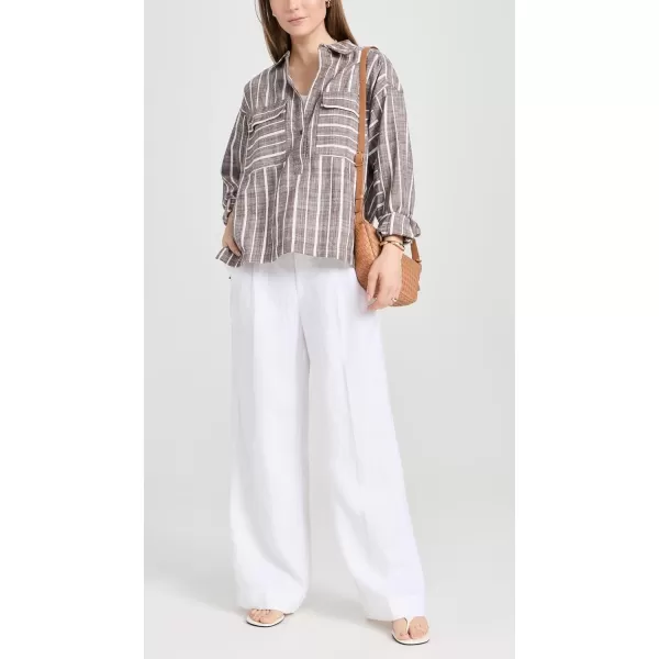 Madewell Womens The Harlow WideLeg PantsEyelet White