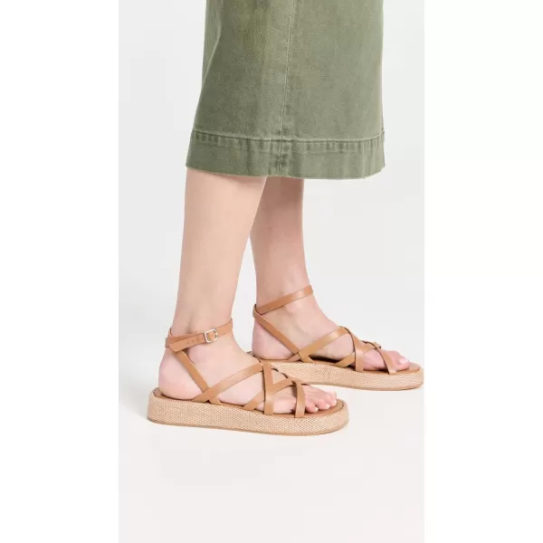 Madewell Womens The Sabrina Flat Form SandalDesert Camel