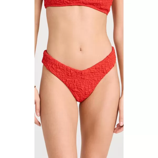 Mara Hoffman Womens Cece Bikini BottomsRed