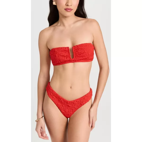 Mara Hoffman Womens Cece Bikini BottomsRed